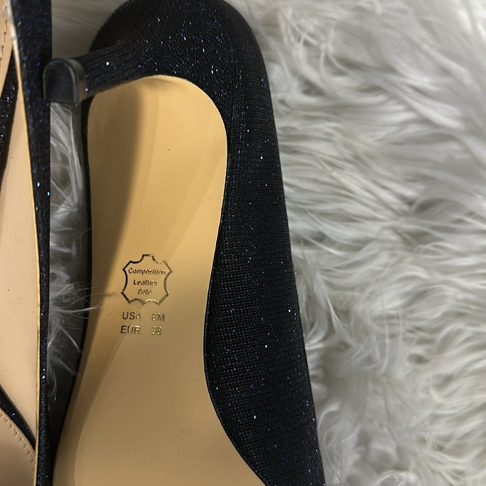 Nina Navy Sparkly pump rhinestone design size 8 NEW - Picture 5 of 6